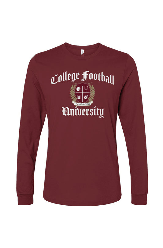 College Football State - Maroon Long Sleeve (Front)