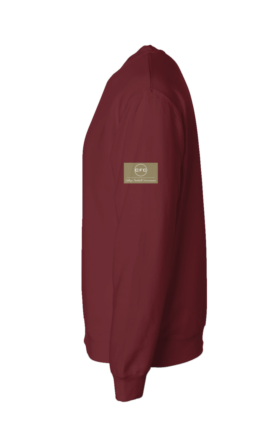 College Football University - Maroon Crewneck (Sleeve)