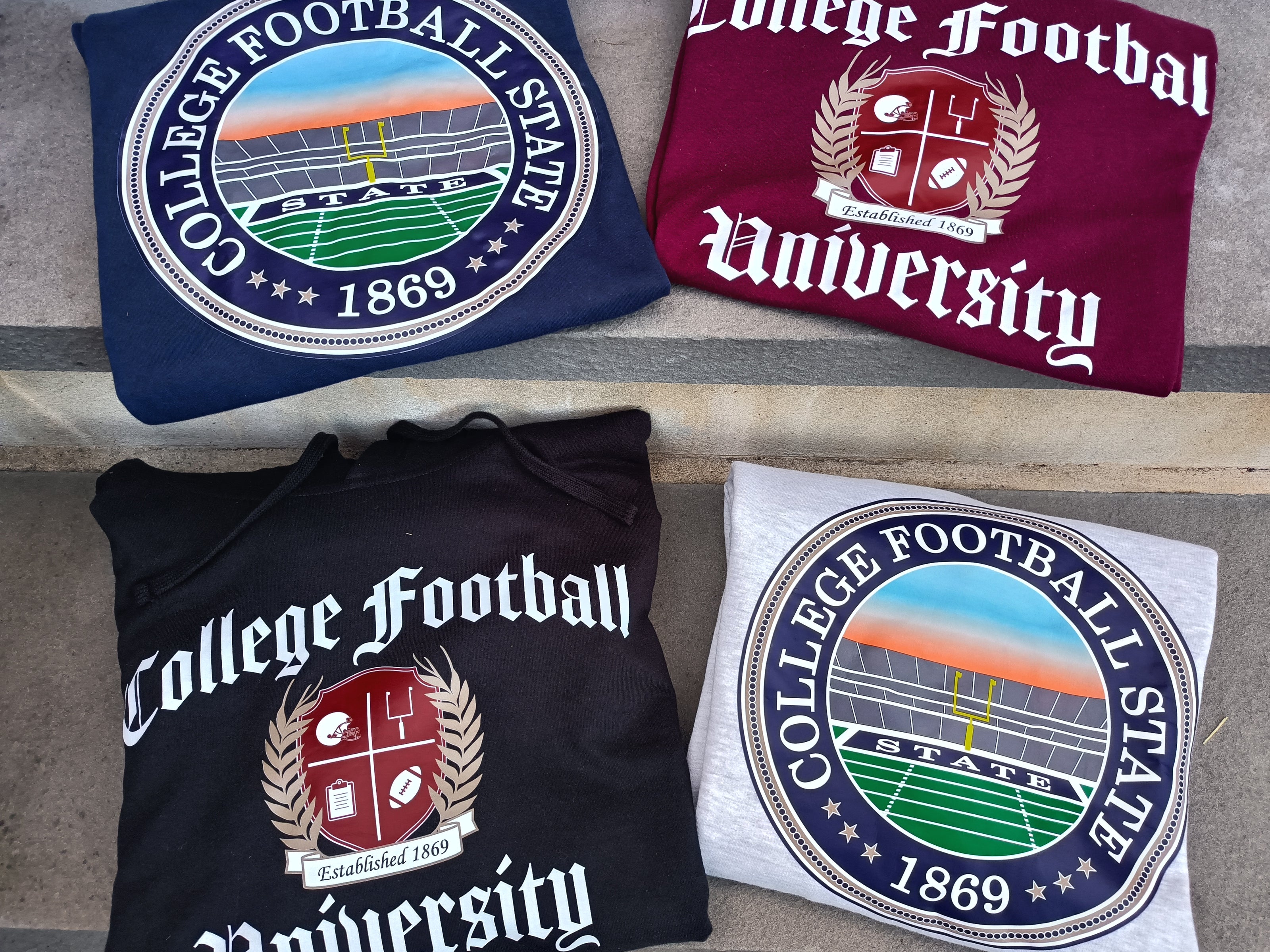 We Design Fun, Quality College Football Apparel